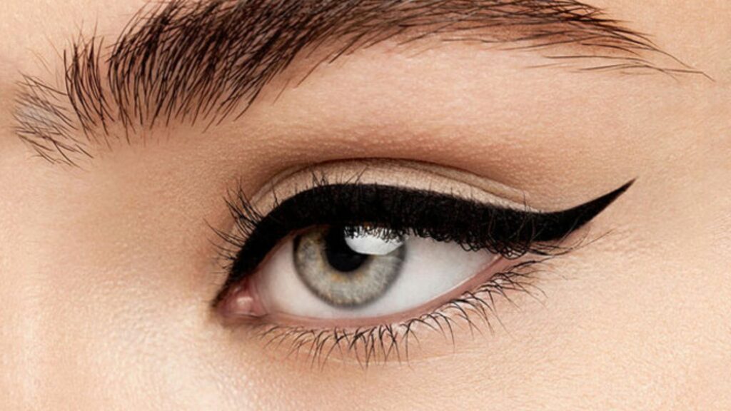 A Woman with Eye liner